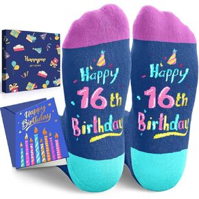 HAPPYPOP 16th Birthday Gifts Ideas Socks - Gifts for 16 Year old Boy Girl, Gifts for Teens 16