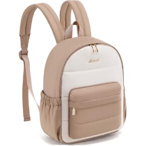 LOVEVOOK Small Backpack Purse for Women, Mini Puffer Lightweight Backpack, Casual Daily Daypack Purse for Women, Cute bag with Anti-theft Pocket for Travel-Black
