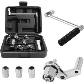 Torque Multiplier Heavy Duty Torque Multiplier Wrench Set for Lug Nut Remover 1/2 Drive 1:16 Labor Saving Wrench with 17mm/19mm/21mm Sockets