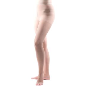 Allegro 20-30 mmHg Essential 32 Sheer Support Compression Pantyhose - Women's Compression Hose with Open Toe for Support