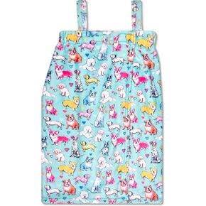 iScream Big Girls 'Silky Soft Spa Wrap for Home ، Travel ، Summer Camp - Furry Friends Collection