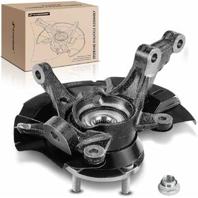 A-Premium Front Left Steering Knuckle & Wheel Bearing Hub Assembly Compatible with Hyundai Accent 2014-2017 & Dodge Attitude 2014, Driver Side