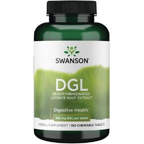 Swanson Dgl (Licorice) 385 Milligrams 180 Chwbls