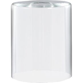 Aspen Creative 23648-60-1 Clear Glass Shade, 1-5/8" Fitter Size, 4-5/8" Diameter x 5-3/4" Height, 1 Pack