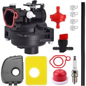 Carburetor Compatible with Briggs & Stratton 595656 591979 591160 08P502 8P502 09P602 9P602 300E 450E 500E 550EX Series Engines with 799579 Filter 595660 Cover