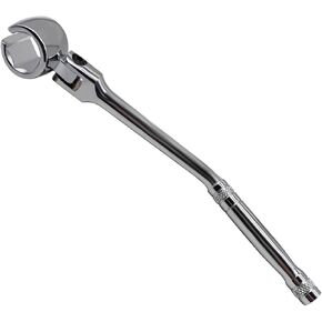 7/8" 22mm O2 Oxygen Sensor Wrench with Contour Handle and Flexible Head, Compatible with Most Vehicles for Removal Install, Universal Automotive Maintenance Socket Spanner Tool