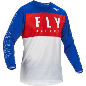 Fly Racing 2022 Youth F-16 Jersey (Red/White/Blue, Youth X-Large)