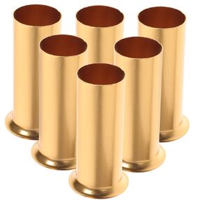 6pcs Metal Candle Sleeve for Chandelier Light Fixtures Candelabra Base Socket Tube Decorative Candle Bulb for Home Lighting