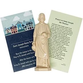 St Joseph Home Seller Kit Statue with Holy Card and Instruction