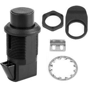 Push Button, Glove Box Replacement Kit For Boat Door Box 93-304 Black New