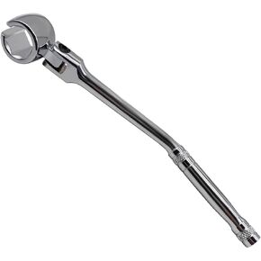 7/8" 22mm O2 Oxygen Sensor Wrench with Contour Handle and Flexible Head, Compatible with Most Vehicles for Removal Install, Universal Automotive Maintenance Socket spanner