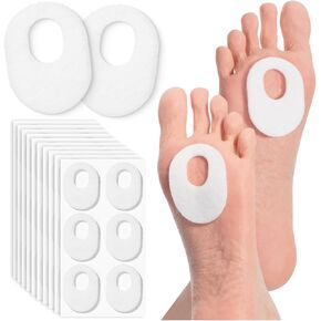 دكتور. jk- Felt Callus Pads ، 30 pcs ، وسائد الكالس البيضاوية البيض للأقدام ، وسادات الذرة للقدمين