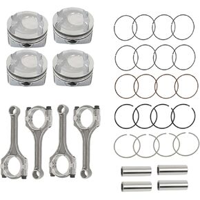 Connecting Rod and Piston Kit 23410-2B600 23510-2B010 Replacement for Hyundai Kia Soul Accent Rio 1.6L DOHC 2012-2016