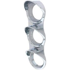 United Pacific 41853 Mack Chrome Small Gauge Cover With Visor - 3 Gauge