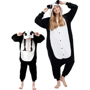 DarkCom Kids Animal Onesie,Cosplay Panda Onesie Halloween Costume Christmas Pajamas Sleepwear for Women and Men