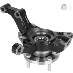 Front Steering Knuckle & Wheel Bearing Hub Assembly for Chevy Aveo 2004-2011, Aveo5 2007-2011, Pontiac G3 2009-2010, 1.6L L4, Left Driver Side, 96535190, 96870493, 96870491, 94565914, 95492092