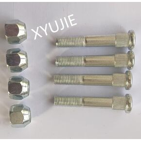 M10*1.25 * 58 Front Rear Wheel Stud Bolt 7518671 & Lug Nuts 7547363 Replacement for 2009-2024 Polaris Sportsman 550 850 XP & 13-24 Scrambler 850 MD 48" ATVs