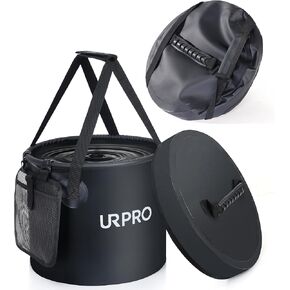 Collapsible Bucket, 20L Folding Water Bucket Lightweight Portable for Fishing, Camping, Outdoors, Picnic, Hiking, Beach, Car Wash, Garden