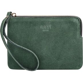 Genuine Leather 4.5 x 6.5 Wristlet Purse for Women, Evening Wristlet Pouch Clutch Bag
