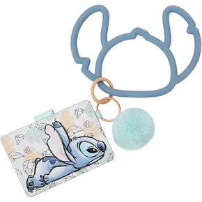 Disney's Stitch Wristlet Wallet With Snap Closure