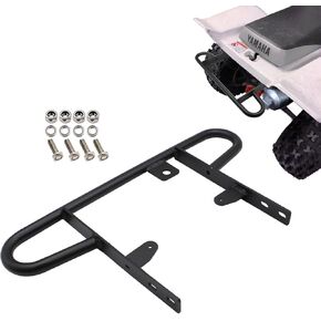 Rear Back Wide Grab Bar Bumper Black Carrier Fits 2004-Up Yamaha YFZ450 ATV