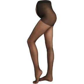 Woman's Sheer 20 Denier Maternity Tights with See-Through Heart