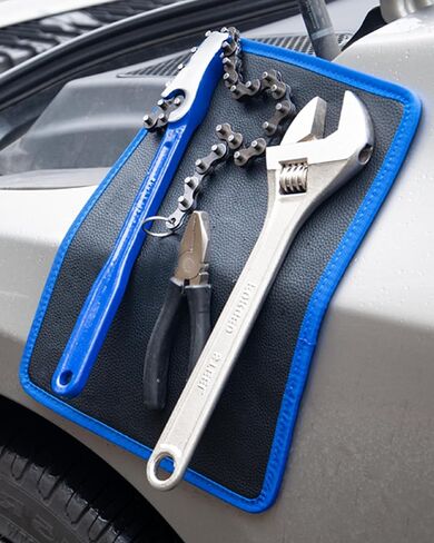 Magnetic Tool Mat - 40 LBS Heavy Duty Magnetic Parts Holder with PVC Protection Layer, 12-5/8" x 9-5/8" Non-Slip Tool Organizer for Garage, Workshop & Auto Repair in Kuwait
