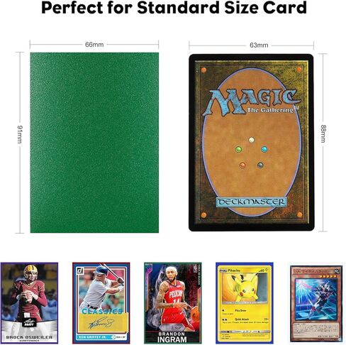 أكمام بطاقات من الذهب الوردي 300 قيراط لـ Lorcana، MTG، أكمام بطاقات خلفية شفافة من الأمام، أكمام بطاقات ذات حجم قياسي لـ Lorcana، Magic The Gathering، بطاقة بيسبول، بطاقات رياضية، بطاقة ألعاب in Kuwait