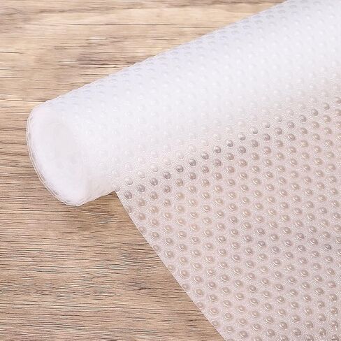 HARFINGTON الجرف بطانة 12 "× 5 قدم إيفا غير انزلاق درج درج ماء مقاوم للماء لبطانة ملمس شبكية لخزائن المطبخ أرفف ثلاجة الخزانة ، واضحة in Saudi Arabia