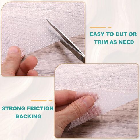 HARFINGTON الجرف بطانة 12 "× 5 قدم إيفا غير انزلاق درج درج ماء مقاوم للماء لبطانة ملمس شبكية لخزائن المطبخ أرفف ثلاجة الخزانة ، واضحة in Saudi Arabia