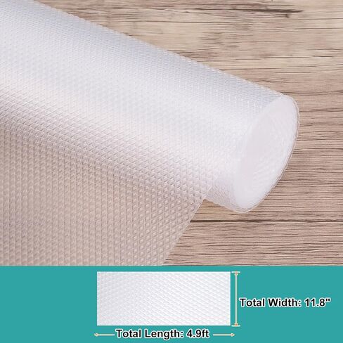 Harfington Shelf Liner 12 "x 5ft eva eva derer mats mats present sender miamond sender for raints rabboard lefves ، clear in Saudi Arabia