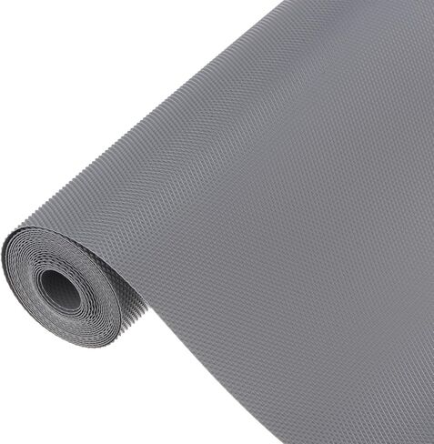 بطانة الرف Harfington ، بطانة درج غير انزلاق 19-11/16 "× 118-1/8" بطانة مواد EVA مع نمط الماس لخزائن المطبخ ثلاجة ، رمادي ، رمادي in Saudi Arabia