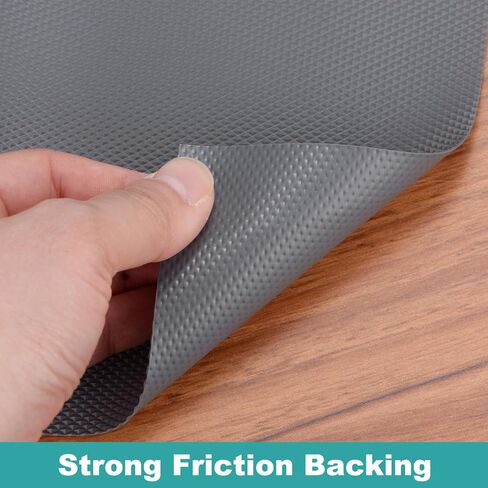 بطانة الرف Harfington ، بطانة درج غير انزلاق 19-11/16 "× 118-1/8" بطانة مواد EVA مع نمط الماس لخزائن المطبخ ثلاجة ، رمادي ، رمادي in Saudi Arabia