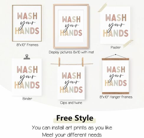 PLKMN Bathroom Wall Art Decor Set of 4, Funny Prints for Wall Decor Aesthetic,Wall Art Prints Decor for Bathroom Toilet Washroom Restroom, 8x10 (Unframed in Kuwait
