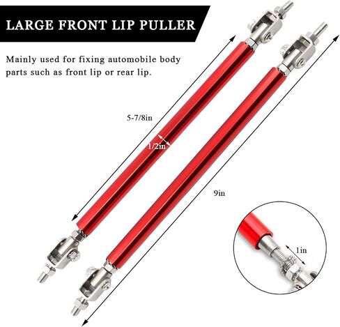 2pcs قضيب الدعامة الصدف الأمامي للشفاه ، قضيب دعم قضيب الشفاه القابل للتعديل 8 "-11". in Saudi Arabia