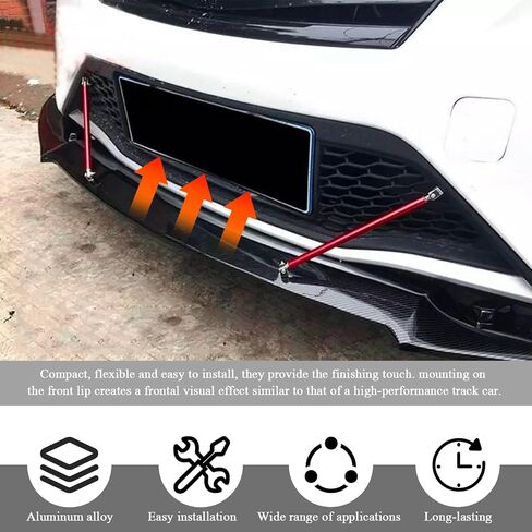 2pcs قضيب الدعامة الصدف الأمامي للشفاه ، قضيب دعم قضيب الشفاه القابل للتعديل 8 "-11". in Saudi Arabia