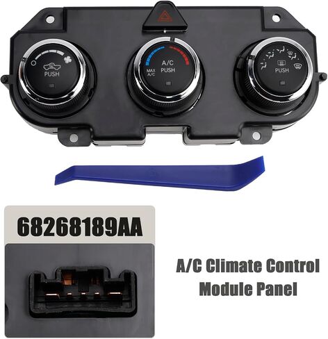 لوحة التحكم في المناخ A/C 68268189AA FIT لـ Dodge RAM 1500 3500 Pickup 2013 W/O Dual Zone Control ؛ W/خلفي صقيع ، 2500 بيك آب 2013-2018 W/O التحكم في المنطقة المزدوجة ؛ ث/إزالة الجليد in Kuwait