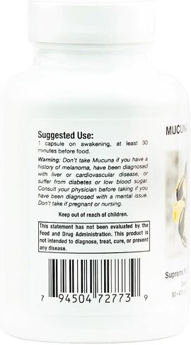 Supreme Nutrition Mucuna Supreme, 90 Pure Cowhage Vegetarian Capsules in Saudi Arabia