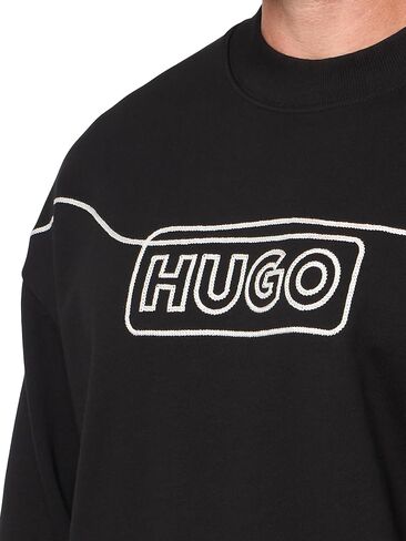 HUGO Men's Outline Logo Crewneck Sweatshirt in Saudi Arabia