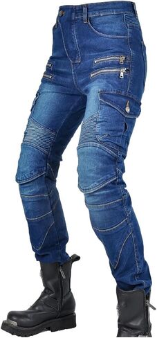 Women Moto Jeans Motorcycle Pants Motorbike Biker Trousers with Protector in Saudi Arabia