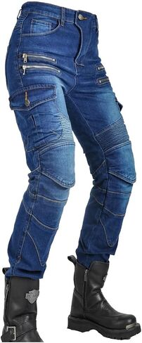 Women Moto Jeans Motorcycle Pants Motorbike Biker Trousers with Protector in Saudi Arabia
