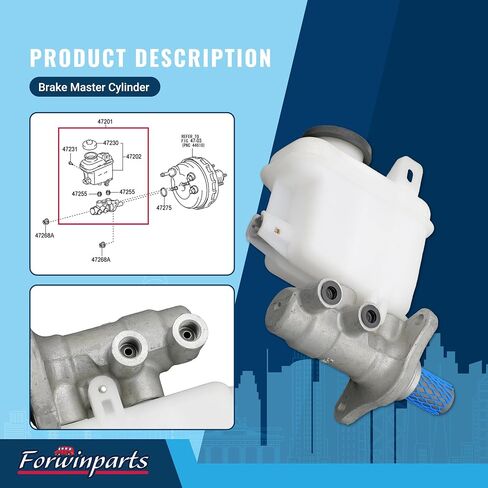 M630588 Brake Master Cylinder for 2007-2021 Tundra 2008-2022 Sequoia 472010C070 472010C071 in Saudi Arabia