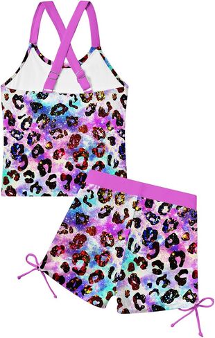 BFUSTYLE Girls Tankini Swimsuit Kids Bathing Suits with Shorts 6-11 Years in Saudi Arabia