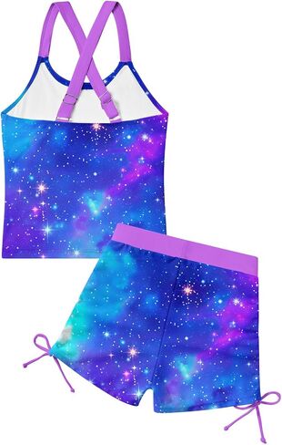 BFUSTYLE Girls Tankini Swimsuit Kids Bathing Suits with Shorts 6-11 Years in Saudi Arabia