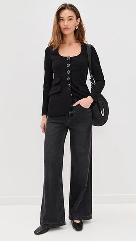 rag & bone Women's Roslyn Ponte Blazer in Kuwait