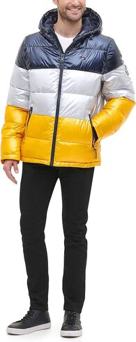 Tommy Hilfiger Mens Hooded Puffer Jacket (Standard and Big & Tall) in Saudi Arabia