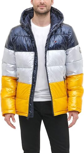 Tommy Hilfiger Mens Hooded Puffer Jacket (Standard and Big & Tall) in Saudi Arabia