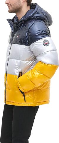 Tommy Hilfiger Mens Hooded Puffer Jacket (Standard and Big & Tall) in Saudi Arabia