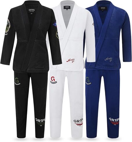 Ultra Light Ibjjf Jiu Jitsu GI مجموعات للرجال ، مثالية للحواف ، BJJ ، Taekwondo و Karate - مصنوعة من النسيج preshrunk in Kuwait