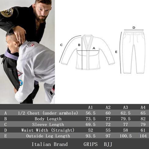 Ultra Light Ibjjf Jiu Jitsu GI مجموعات للرجال ، مثالية للحواف ، BJJ ، Taekwondo و Karate - مصنوعة من النسيج preshrunk in Kuwait